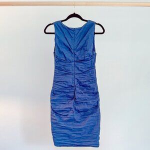 Artelier Nicole Miller Royal Blue Sheath Dress - Elegant Ruching